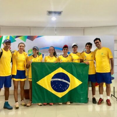 Sulamericano Equador 2018-5º Lugar, Aline Midori, Ana Candioto, Maria Bloot